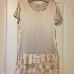 Haute hippie 100%silk frayed frill dress sz s(2)
